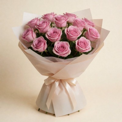 101 розовая роза Pink Expression, Эквадор