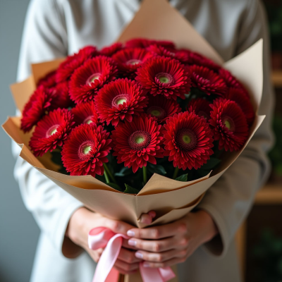 Хризантема кустовая "Рэдбон"