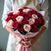 Букет 101 роза Россия 60 см