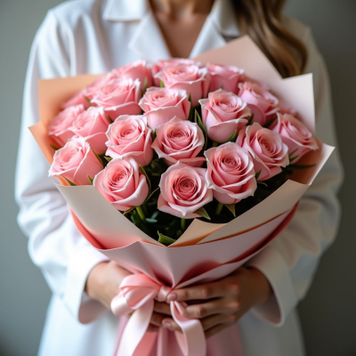 Монобукет из 25 роз "Нежность"