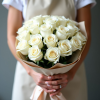 Букет из 25 белых роз (Эквадор)