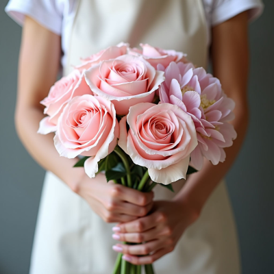 Букет "Розовый зефир"