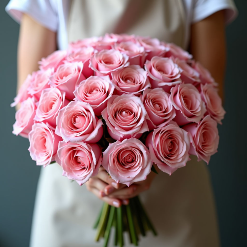 101 роза Pink Expression (Эквадор)