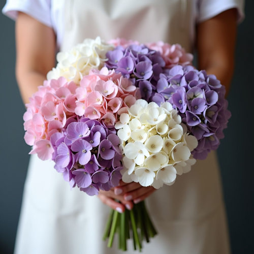 Букет из гортензии