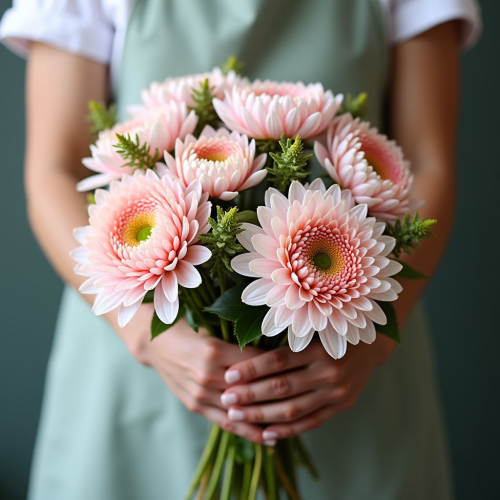 Композиция из хризантемы