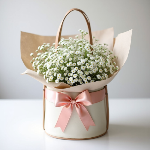 Сумочка с гипсофилой