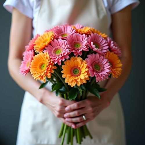 Букет из кустовых хризантем №1