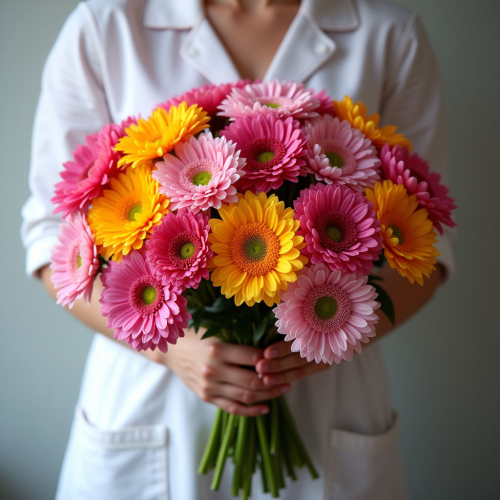 Букет из кустовых хризантем №3