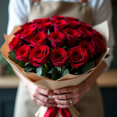 Букет 50 красных роз