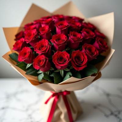 Букет 24 красные розы 