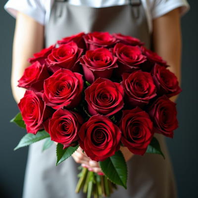 Букет 100 роз красных и белых