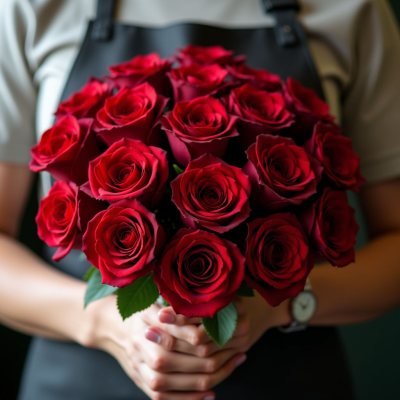 25 алых роз (Эквадор)