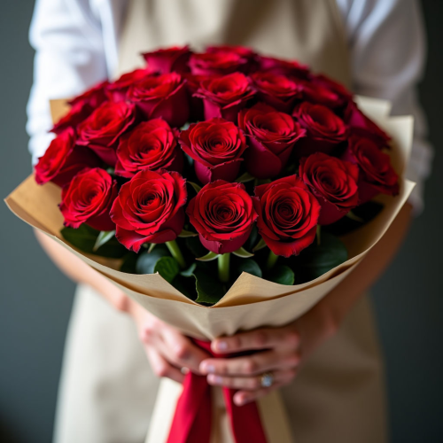 101 роза 70 см (Эквадор)