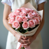 Букет из 25 розовых роз