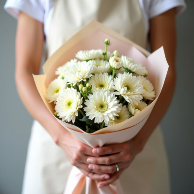 Хризантема кустовая "Шик" крем