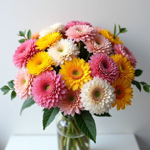 Букет из хризантем кустовых микс