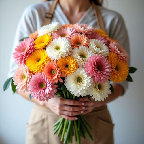 Букет из кустовых хризантем микс №1