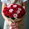 Монобукет из роз 23шт 50см (Эквадор)